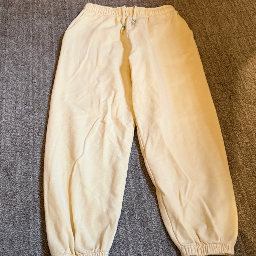 Daily Drills Cream Sweatpants